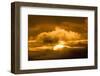 Sun Rising Through the Clouds at Dawn, ANWR, Alaska, USA-Steve Kazlowski-Framed Photographic Print