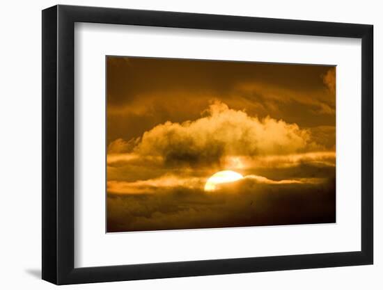 Sun Rising Through the Clouds at Dawn, ANWR, Alaska, USA-Steve Kazlowski-Framed Photographic Print