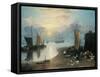 Sun Rising Through Vapor-J.M.W. Turner-Framed Stretched Canvas