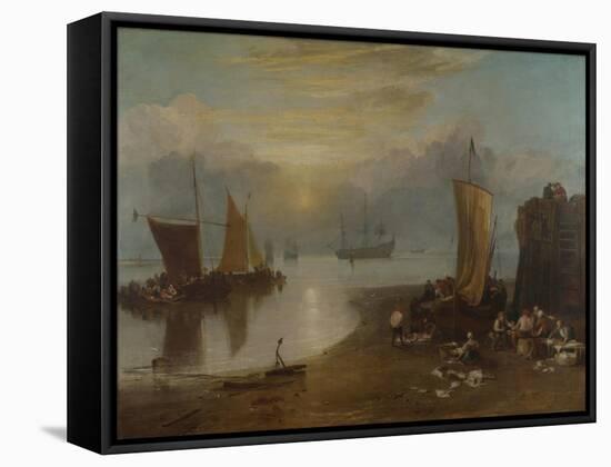 Sun Rising Through Vapour, Fishermen Cleaning and Selling Fish, 1804-1806-J. M. W. Turner-Framed Stretched Canvas