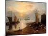 Sun Rising Through Vapour: Fishermen Cleaning and Selling Fish-J. M. W. Turner-Mounted Giclee Print