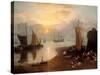 Sun Rising Through Vapour: Fishermen Cleaning and Selling Fish-J. M. W. Turner-Stretched Canvas