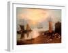 Sun Rising Through Vapour-J M W Turner-Framed Giclee Print