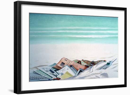 Sun, Sand and Money III-Lincoln Seligman-Framed Giclee Print