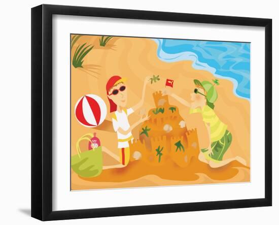 Sun Sense - Jack & Jill-null-Framed Giclee Print