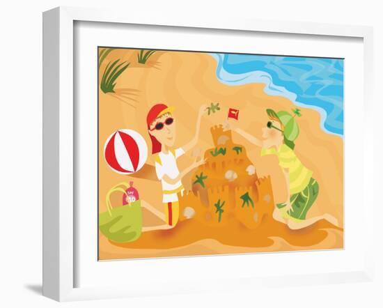 Sun Sense - Jack & Jill-null-Framed Giclee Print