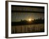 Sun Sets on a Sub Zero Day Behind the Skyline of Milwaukee-null-Framed Photographic Print