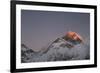 Sun Sets on Mount Everest Seen from Kala Patar, Khumbu, Himalayas, Nepal, Asia-Alex Treadway-Framed Photographic Print