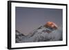 Sun Sets on Mount Everest Seen from Kala Patar, Khumbu, Himalayas, Nepal, Asia-Alex Treadway-Framed Photographic Print