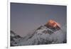 Sun Sets on Mount Everest Seen from Kala Patar, Khumbu, Himalayas, Nepal, Asia-Alex Treadway-Framed Premium Photographic Print