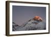 Sun Sets on Mount Everest Seen from Kala Patar, Khumbu, Himalayas, Nepal, Asia-Alex Treadway-Framed Photographic Print