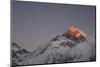 Sun Sets on Mount Everest Seen from Kala Patar, Khumbu, Himalayas, Nepal, Asia-Alex Treadway-Mounted Premium Photographic Print