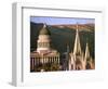 Sun Sets on Utah's Capitol Building-null-Framed Photographic Print