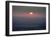 Sun sets over a moody Weslh landscape-Charles Bowman-Framed Photographic Print