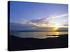 Sun Sets over Flathead Lake, Montana, USA-Chuck Haney-Stretched Canvas