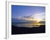 Sun Sets over Flathead Lake, Montana, USA-Chuck Haney-Framed Photographic Print