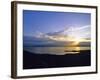 Sun Sets over Flathead Lake, Montana, USA-Chuck Haney-Framed Photographic Print