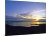 Sun Sets over Flathead Lake, Montana, USA-Chuck Haney-Mounted Photographic Print