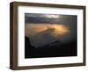 Sun Sets Over Meru, Kilimanjaro-Michael Brown-Framed Photographic Print