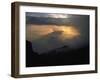 Sun Sets Over Meru, Kilimanjaro-Michael Brown-Framed Photographic Print