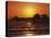 Sun Setting Above Naples Pier-James Randklev-Stretched Canvas