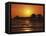 Sun Setting Above Naples Pier-James Randklev-Framed Stretched Canvas