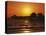 Sun Setting Above Naples Pier-James Randklev-Stretched Canvas