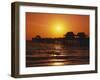 Sun Setting Above Naples Pier-James Randklev-Framed Photographic Print