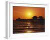 Sun Setting Above Naples Pier-James Randklev-Framed Photographic Print