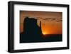 Sun Setting behind a Butte-DLILLC-Framed Photographic Print