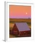 Sun Setting Behind Barn-Darrell Gulin-Framed Photographic Print