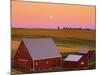 Sun Setting Behind Barns-Darrell Gulin-Mounted Photographic Print