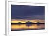 Sun Setting behind Mountain-DLILLC-Framed Photographic Print