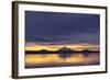 Sun Setting behind Mountain-DLILLC-Framed Photographic Print