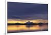 Sun Setting behind Mountain-DLILLC-Framed Photographic Print