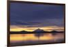 Sun Setting behind Mountain-DLILLC-Framed Photographic Print