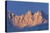 Sun Setting on Fief Mountains-Paul Souders-Stretched Canvas