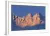 Sun Setting on Fief Mountains-Paul Souders-Framed Photographic Print