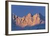 Sun Setting on Fief Mountains-Paul Souders-Framed Photographic Print