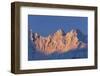 Sun Setting on Fief Mountains-Paul Souders-Framed Photographic Print