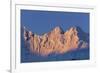 Sun Setting on Fief Mountains-Paul Souders-Framed Photographic Print