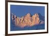 Sun Setting on Fief Mountains-Paul Souders-Framed Photographic Print