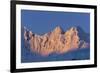 Sun Setting on Fief Mountains-Paul Souders-Framed Photographic Print