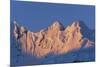 Sun Setting on Fief Mountains-Paul Souders-Mounted Photographic Print