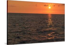 Sun setting on ocean off Maui, Hawaii, USA-Stuart Westmorland-Stretched Canvas