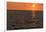 Sun setting on ocean off Maui, Hawaii, USA-Stuart Westmorland-Framed Photographic Print