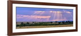 Sun Setting on the Masai Mara, Kenya-Joe Restuccia III-Framed Photographic Print