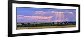 Sun Setting on the Masai Mara, Kenya-Joe Restuccia III-Framed Photographic Print