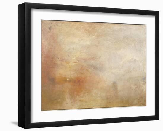 Sun Setting over a Lake-JMW Turner-Framed Giclee Print