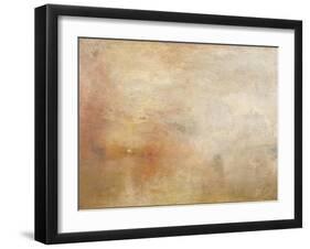 Sun Setting over a Lake-JMW Turner-Framed Giclee Print